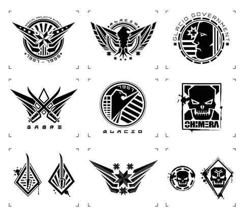 Heavy Vector Ui Sci Fi Vector Team Logo Design Game Ui Design Badge