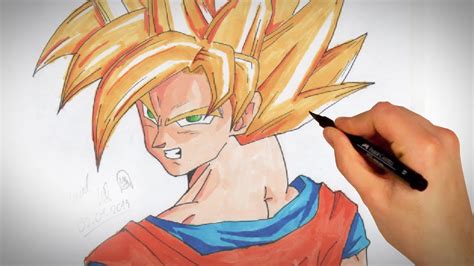 Hier lernst du son goku und super saiyan goku zu zeichnen. Tutorial: Son Goku Super Sayajin zeichnen Deutsch [HD ...
