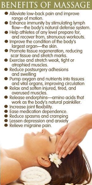 Benefits Of Massage Therapy Are Many Here Is A Brief List ☺ Massage