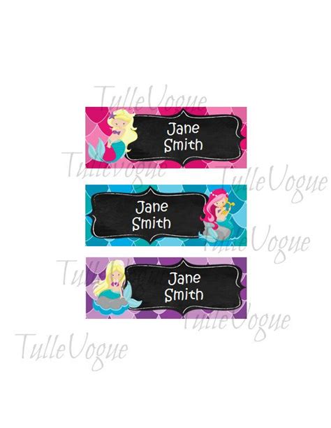 See more ideas about labels, dishwasher safe, baby labels. Waterproof Personalized DISHWASHER SAFE LABELS - mermaids ...