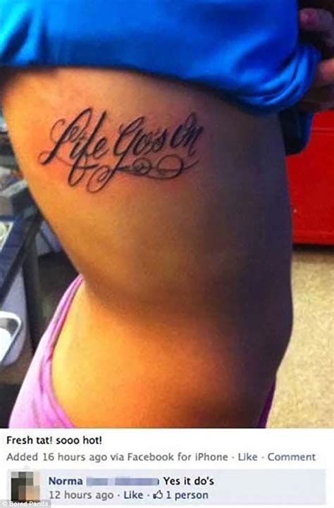 Tattoo Fails Compiled On Boredpanda Daily Mail Online