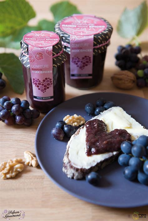 Safran Gourmand Confiture de raisin noix