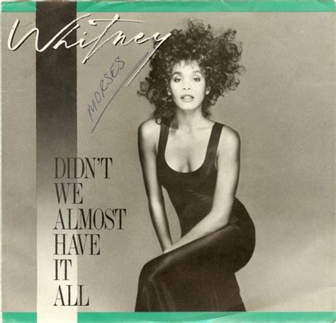 Whitney Houston Didnt We Almost Have It All 1987 Vinyl Discogs