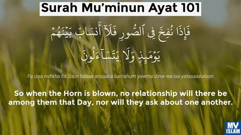 Surah Al Muminun Ayat 101 23101 Quran With Tafsir