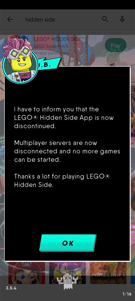 LEGO Hidden Side S App Has Been Officially Discontinued