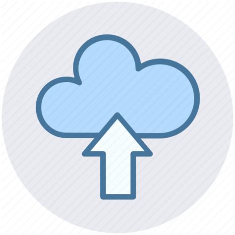 Cloud and upload sign, cloud computing, cloud network, cloud upload, cloud uploading icon