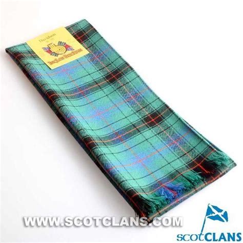Wool Scarf In Davidson Ancient Tartan Scottish Clans Scottish Tartans