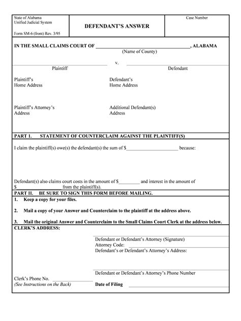A Guide To Alabama Small Claims Courts Alabama Judicial Form Fill Out
