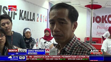 Jokowi Berinteraksi Dengan Donatur Dana Kampanye Youtube