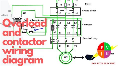 The wiring diagram provides additional engine start connection information. 3 Phase Motor Contactor Wiring Diagram - Wiring Diagram Schemas