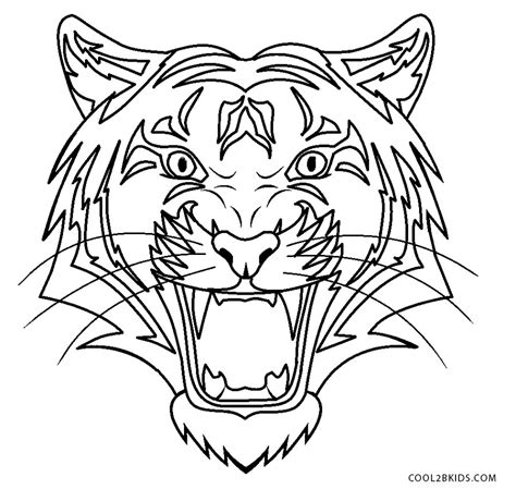 Printable zebra coloring pages for kids. Free Printable Tiger Coloring Pages For Kids