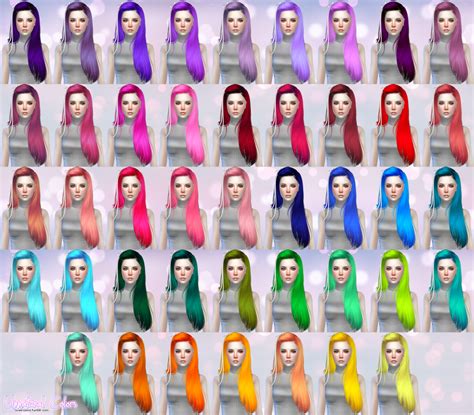 Split Hair Color Sims Cc Omazx