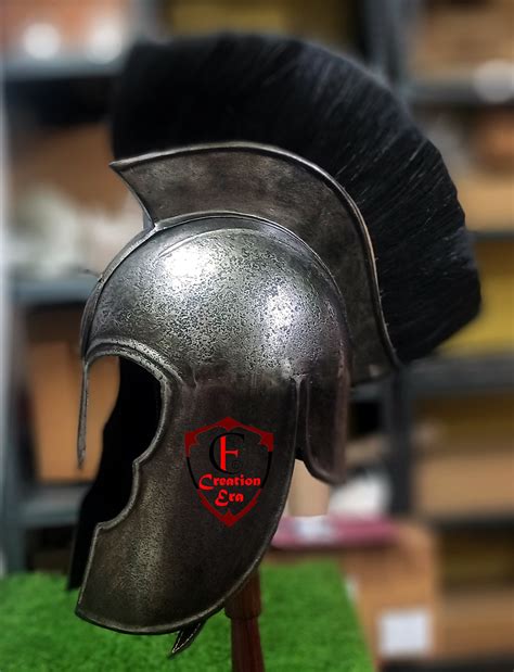 Troy Achilles Armor Helmet Medieval Knight Crusader Spartan Etsy
