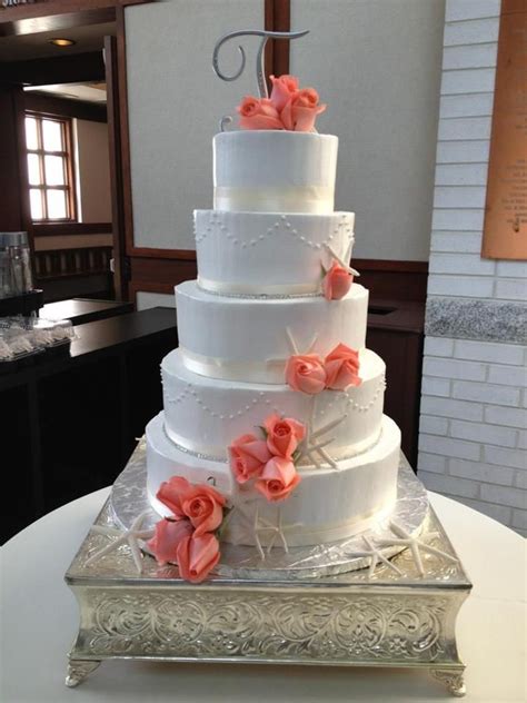 Shockleys Sweet Shoppe Wedding Cake Coral Wedding Cakes Beach