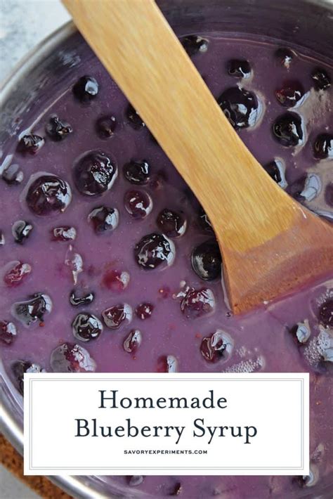 Homemade Blueberry Syrup Best Homemade Syrup Recipe