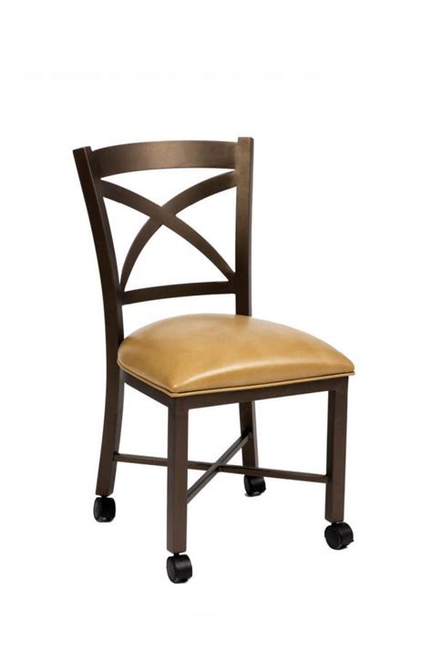 Buy Wesley Allens Edmonton Dining Chair With Casters Free Shipping