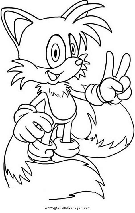 Baby sonic hedgehog coloring page. sonic tails 1 gratis Malvorlage in Comic ...