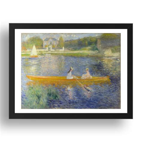 Pierre Auguste Renoir The Skiff La Yole Poster In 17x13a3 Frame