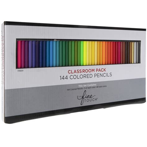 The Fine Touch Colored Pencils 144 Piece Set Hobby Lobby 1750231