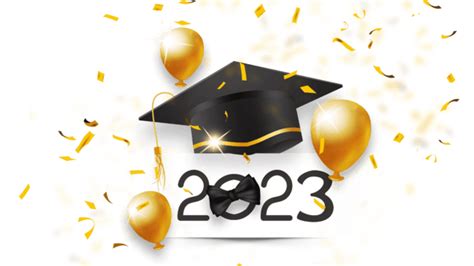Graduation Season 2023 Textured Border Celebration Cute Hat Graduation