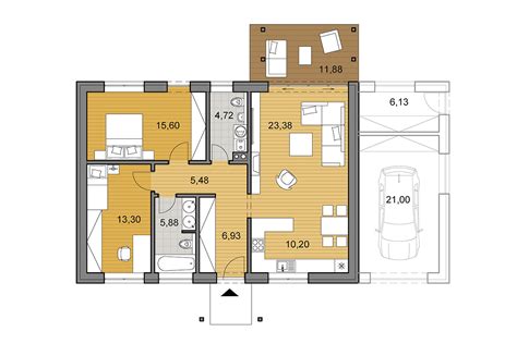 House Plans Bungalow I85 DJS Architecture Low Budget House Small