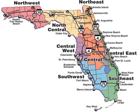 Free Printable Maps Florida State Road Map Printfree