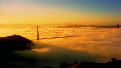 A Fog Shrouded Golden Gate Bridge In San Francisco Xa9 Della Huff