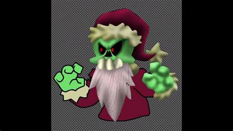 Making Zanta Claws From A Friday Night Funkin Mod In Photoshop Speed