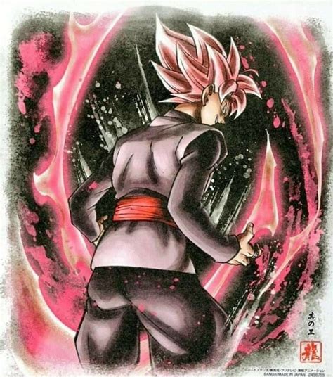 Goku Black Ssgss Arte Shikishi De Dragon Ball Super Personajes De