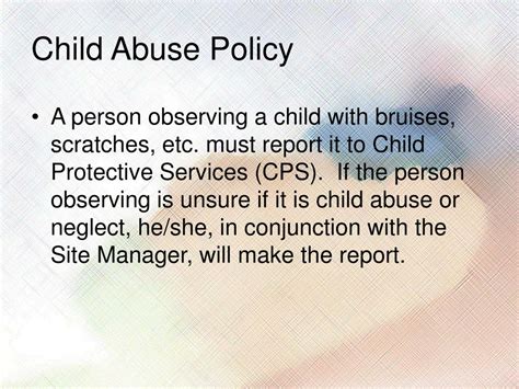 Ppt Child Abuse Policy Powerpoint Presentation Free Download Id