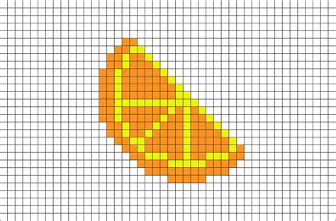 Orange Slice Pixel Art Easy Pixel Art Pixel Art Pixel Art Grid