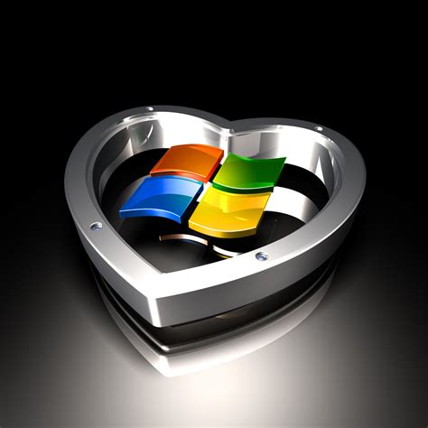 Six Fully Rendered Microsoft Logo Illustrations