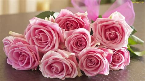 Tapety Zdjęcia Różowe Bukiet Róże