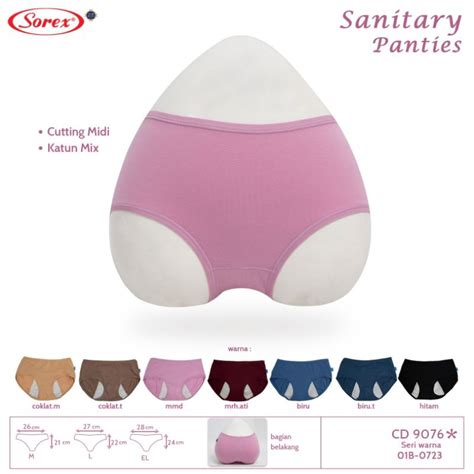 Jual Cd Celana Dalam Katun Wanita Sorex Menstruasi 9076 Sanitary Panty