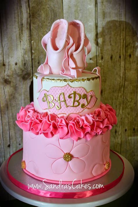Just walking into the room, venue or home, and just looking at the cake there will always be something everyone remembers of your baby shower. Ballerina Themed Baby Shower Cake