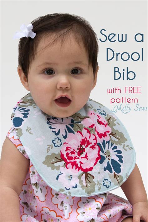 Sew A Drool Bib Free Baby Bib Pattern Melly Sews Baby Bibs