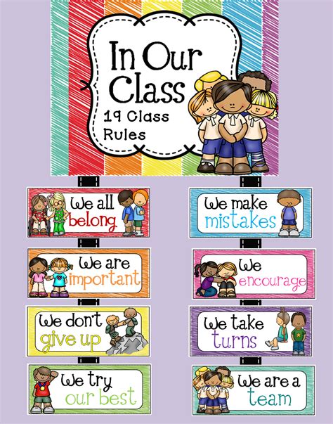 Positive Classroom Statements Classroom Rules Classroom Expectations