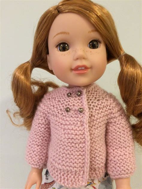 14 doll knitting pattern fits american girl wellie wisher dolls doll clothes pattern greta