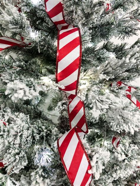 How To Add Ribbon To A Christmas Tree Ribbon On Christmas Tree Christmas Tree Decorations Diy