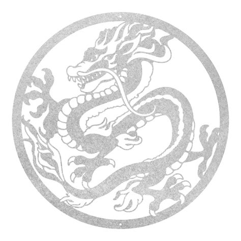 Metal Dragon Wall Art Mythical Dragon Home Décor Asian Dragon Wall