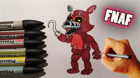 How To Draw Nightmare Adventure Foxy From Five Nights At Freddy S Fnaf