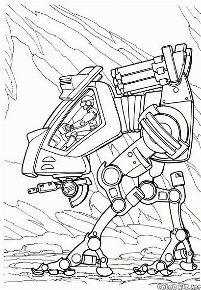 Coloring Pages Army Future Machine Fighting Boys