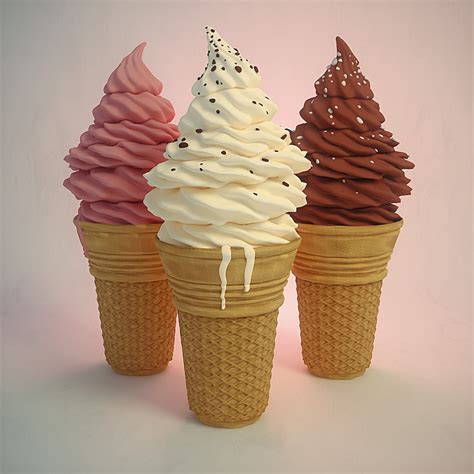 Ice Cream Chocolate 3d Cgtrader