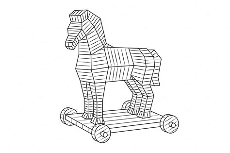 The best selection of royalty free trojan vector art, graphics and stock illustrations. Trojan horse coloring book vector | Pre-Designed ...