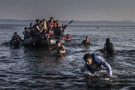 on island of lesbos a microcosm of greece s other crisis migrants the new york times