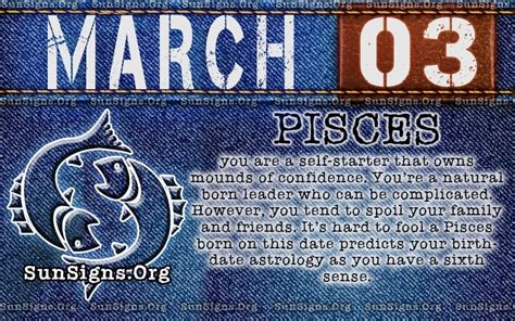 Avoid hashing it out with loved ones, because those words are more than likely going to end in volatile expletives. March 3 Zodiac Horoscope Birthday Personality | SunSigns.Org