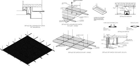 Free Ceiling Detail Sections Drawing Cad Design Free Cad Blocks