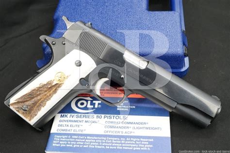 Colt Government Model Mkiv Series 70 38 Super 5″ 1911 Pistol Mfd 1975