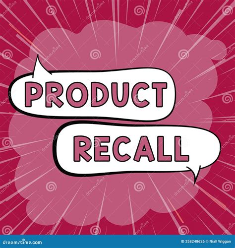 Text Caption Presenting Product Recall Word Written On Request To