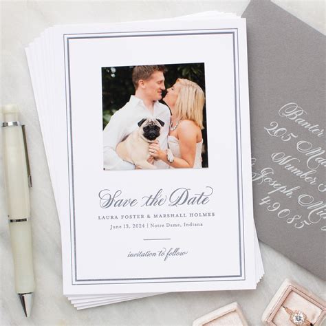 Indianapolis Skyline Save The Date Cards A2 Size Wedding